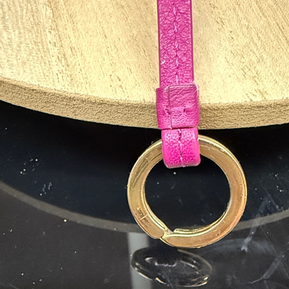 Tory Burch Party Fuchsia Quilted Marion Embossed Zip Coin Case - Picture 15 of 16